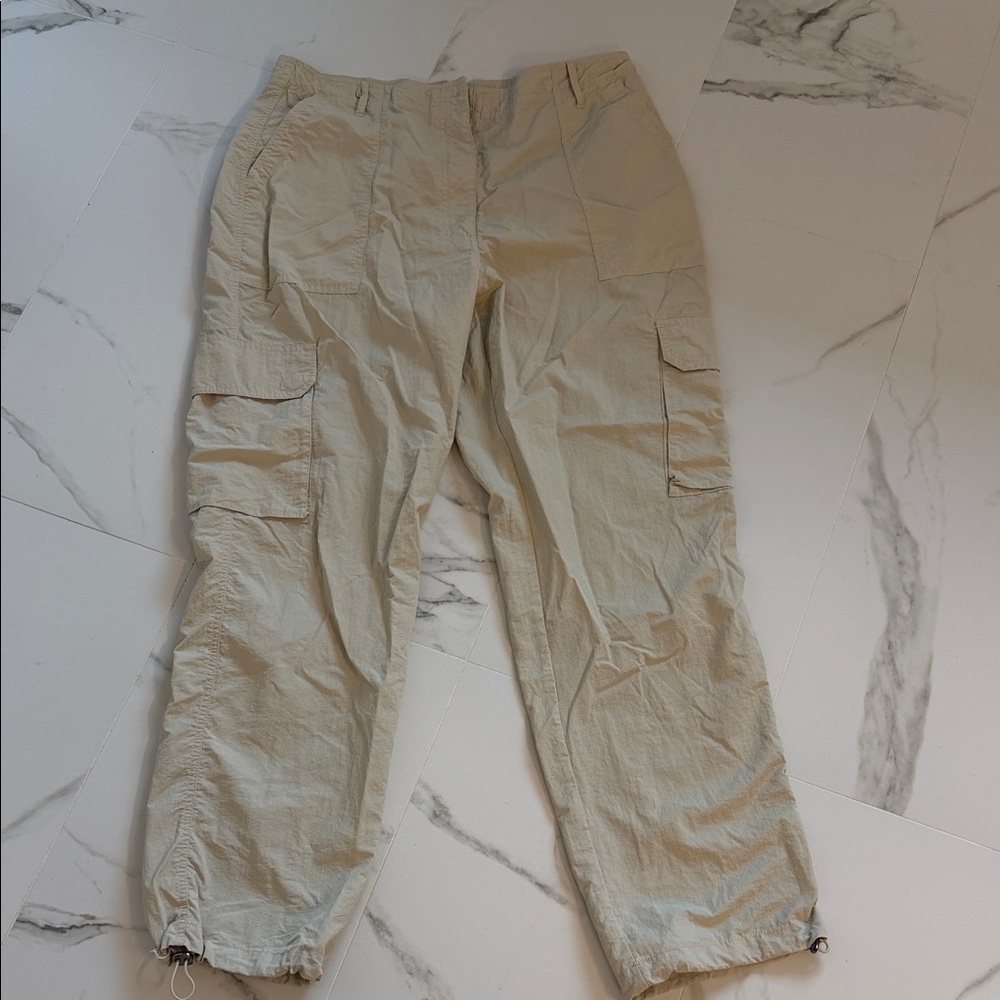 Men's Cargo Pants in Light Beige - Classic Utility Style